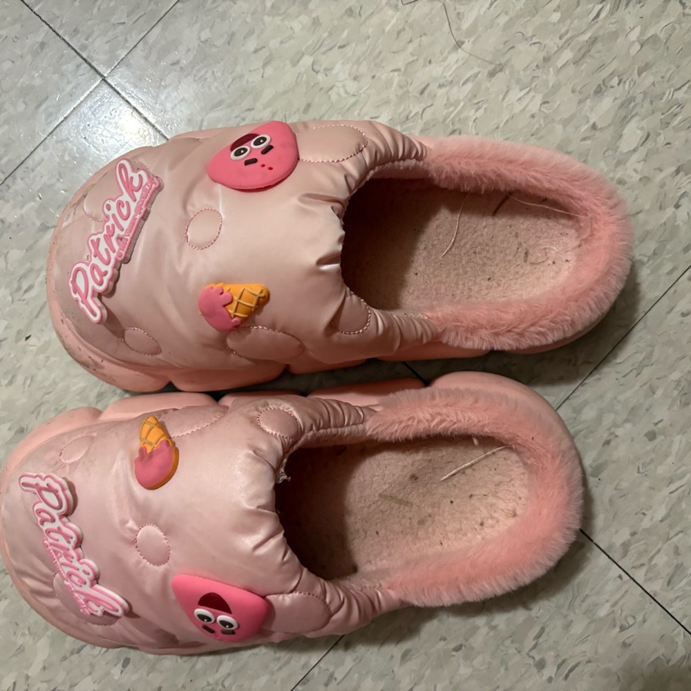 Pink Patrick Slippers